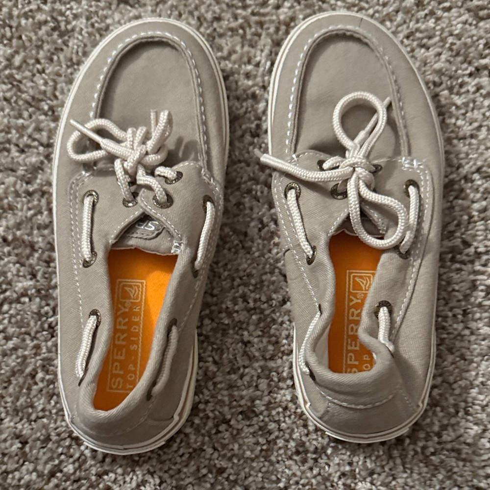Sperry Kids Moccasins - Light Gray